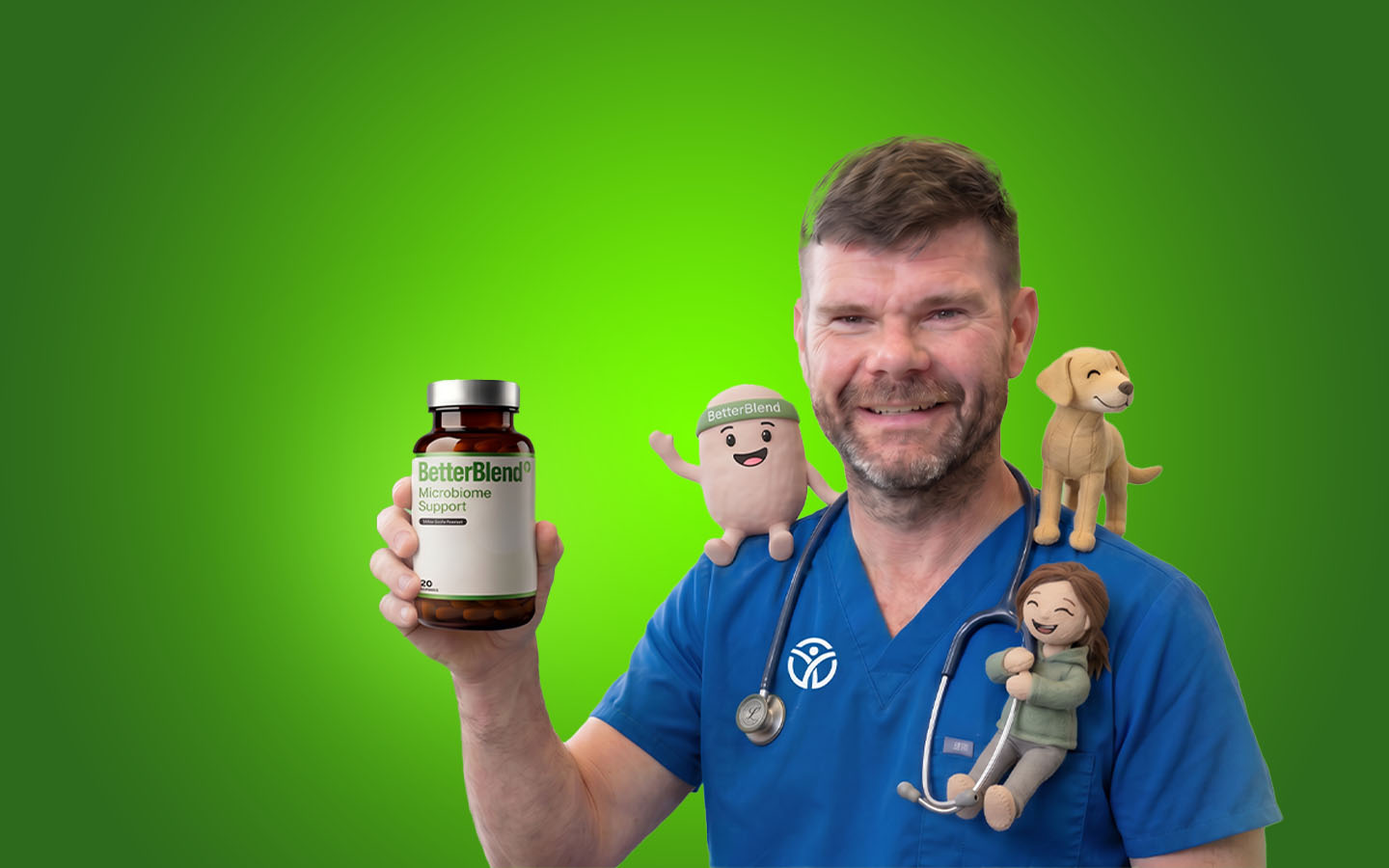 Dr Bryan Dart with BetterBlend Microbiome Support